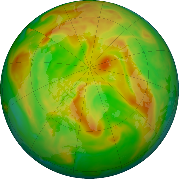 Arctic ozone map for 12 June 2024